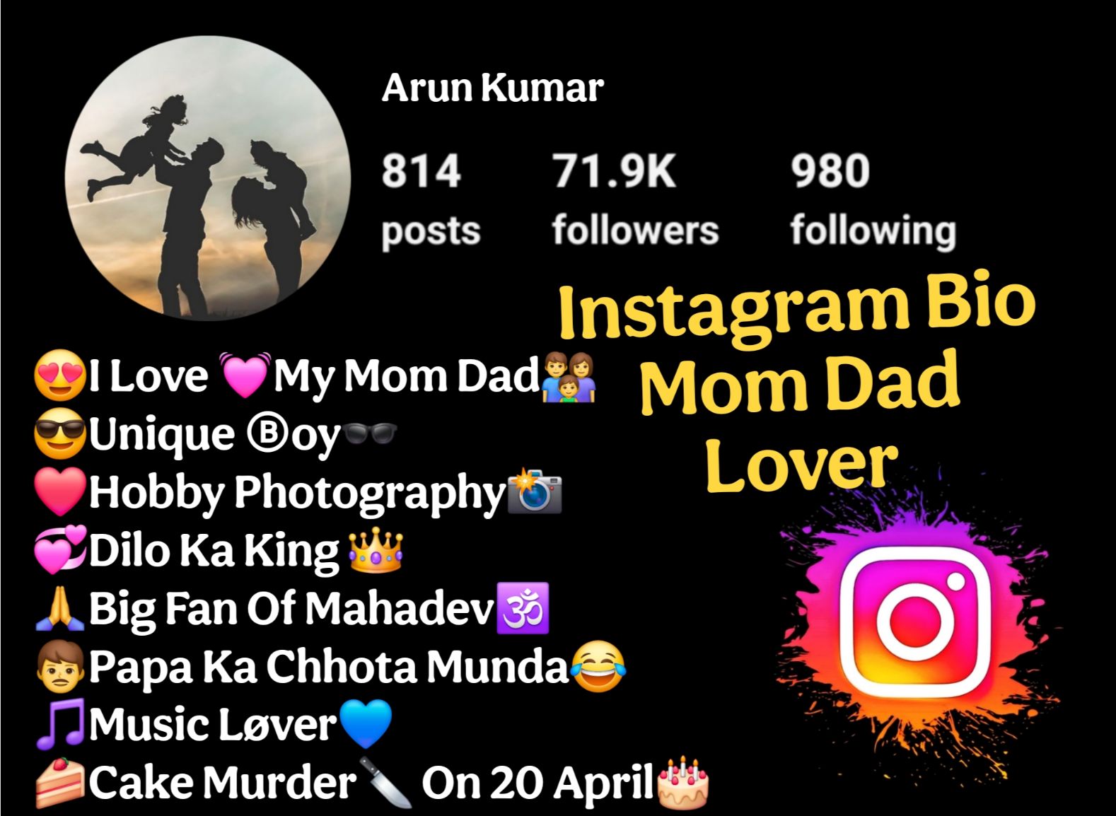 Mom Bio Example 380+ Best Instagram Bio Mom Dad Lover | Mom Dad Bio For Instagram (2025)