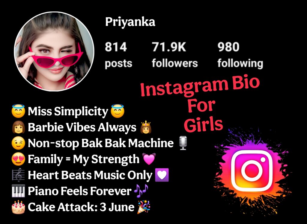 Instagram Bio For Girls